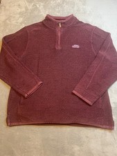 Weird Fish Macaroni 1/4 Zip Jumper Mens 2XL Raspberry Knit Outdoor Casual