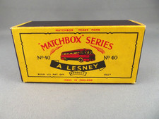 MATCHBOX 40b LEYLAND TIGER LONG DISTANCE COACH ORIGINAL EMPTY BOX EXCELLENT