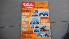 Car Motor Sport Magazine 4 19,2,1972 Ascona Rally Monte Carlo Alpine 1600