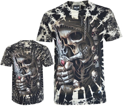 Tie dye shirt grim - t-shirt, reaper