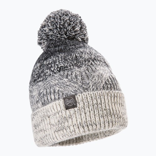Buff masha grey knitted - buff, bobble
