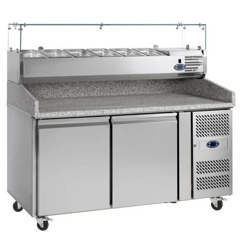 Pizza prep granite - pizza,