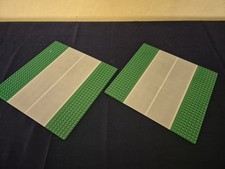 Lego 2 x Base Plate Building Board 32 x 32 Studs Green Road - Straight 