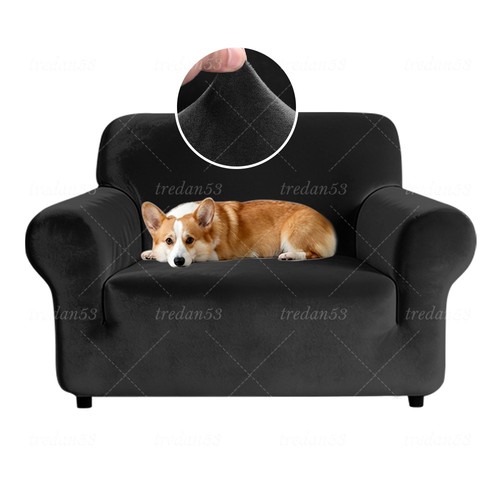 Velvet elastic stretch sofa - velvet,