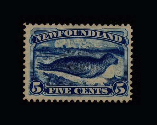 Newfoundland 1887 deep blue - 5c,