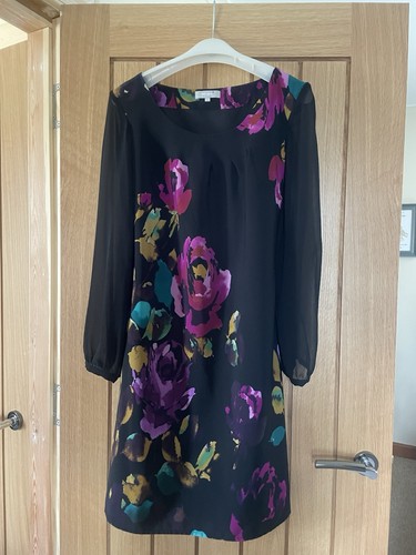 Per una black floral dress - black,