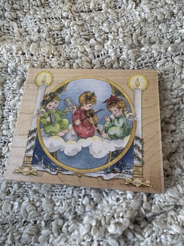 90125 musical angels stamps - musical, angels-stamps