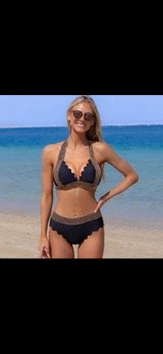 Beachsissi black gold crochet - gold,