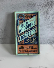 Vintage Tobacciana Lot Wills Wild Woodbine Cigarette Box & Matches