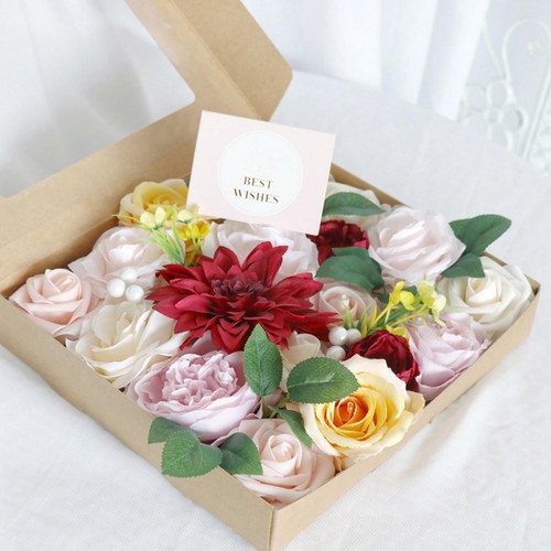 Artificial flowers box set diy - flowers,