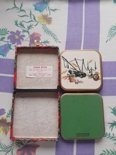 6 Vintage Win El Ware Drinks Coasters In Case Hogmanay Bagpipes Scotland Burns