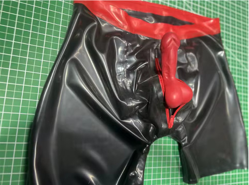 Mens latex rubber - mens, shorts