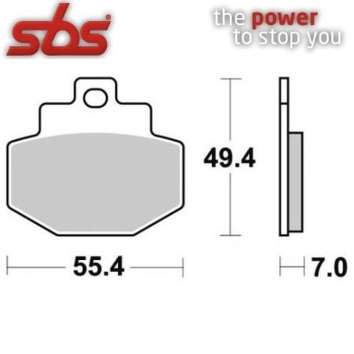 Pair brake pads 166ms piaggio - pair,