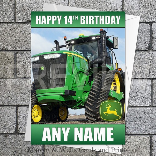 John deere birthday card 5x7 - deere,