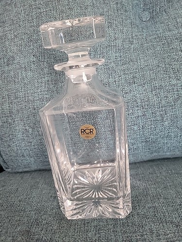 Antique crystal decanter with - antique,