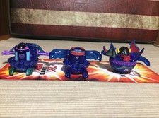 Bakugan translucent Aquos marcho evolution set : preyas,diablo,elfin