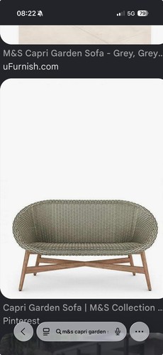 Rattan garden sofa - garden, boxed