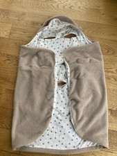 Morrck All Season baby hoodie car seat blanket beige size 2