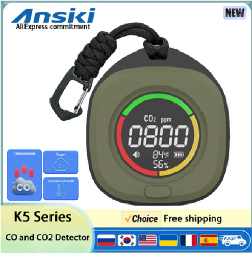 4in1 carbon monoxide co2 - carbon,