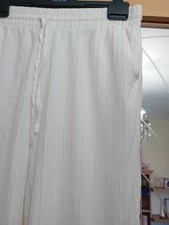 Ivory Tie Waist Trousers