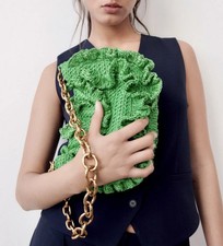 ZARA Bright Green Woven