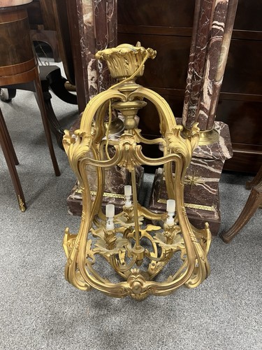 Very large heavy gilt metal - heavy,