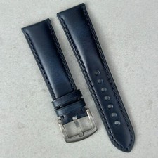 Deep Ocean Blue Padded Leather