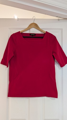 Jaeger red square neck cotton - jaeger,