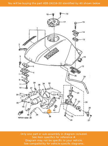 Yamaha stay 4eb 24216 oem - 4eb-24216-00,