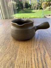 VINTAGE DENBY LANGLEY MAYFLOWER SHERWOOD HANDLE GRAVY,SAUCE BOAT BROWN