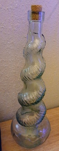 Vintage glass wine decanter - wine,