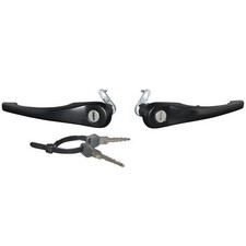 Door Handle Set, Black Porsche