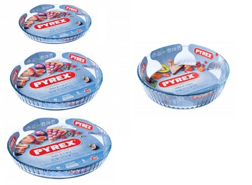 Pyrex bake and enjoy glass - and,