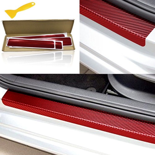 Carbon fiber car door sill - 4x,