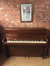 Challen British Made Modern Upright Piano Mahogany Art Deco BEATLES Hey Jude