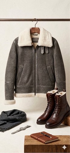 Men jacket gant shearling - men’s,