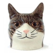 Tabby Cat Face Egg Cup By