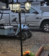 3 Head Solar Garden Post Light