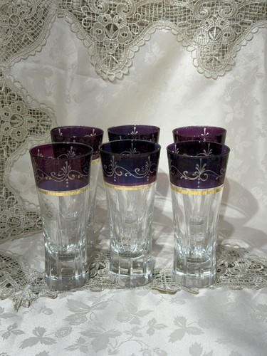 Vintage set purple - set, gold