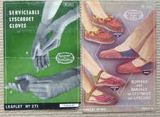 VINTAGE ORIGINAL  LYSCORDET KNITTING PATTERNS. x 2  1940s
