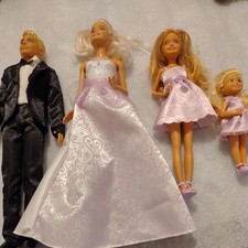 Barbie Wedding Gift Set Dolls 4 Pack - Ken Stacie and Chelsea Doll Collection