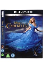 Disney Cinderella Live Action  (4K UHD Blu-ray) + Slipcase Brand New Sealed