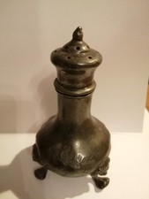 Antique Pewter Shaker/Pepper Pot or Pounce Sand Pot.