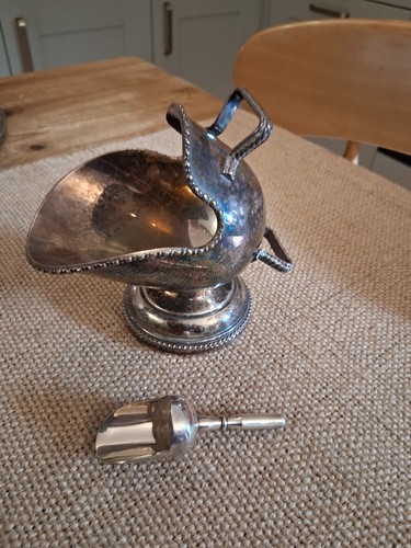 Antique silver plate sugar - silver,