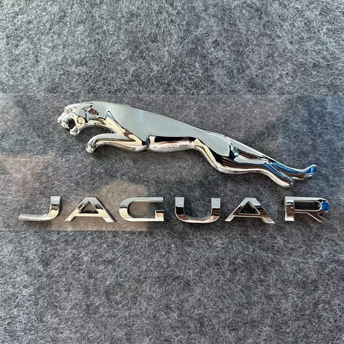 New jaguar metal car hood - 3d,
