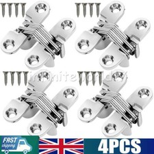 4x Invisible Cross Hinge