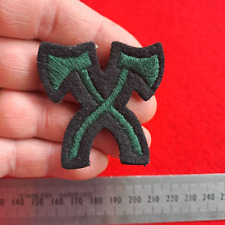 British Royal Irish Rangers Assault Pioneers Cloth Trade Arm Badge Piper Green