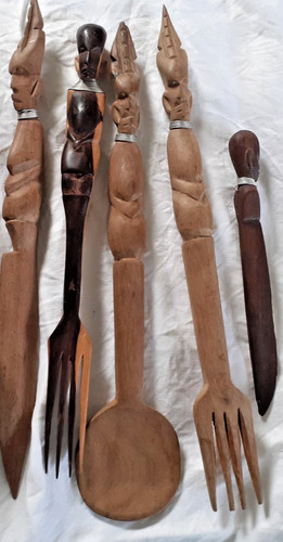African hand carved - 5,