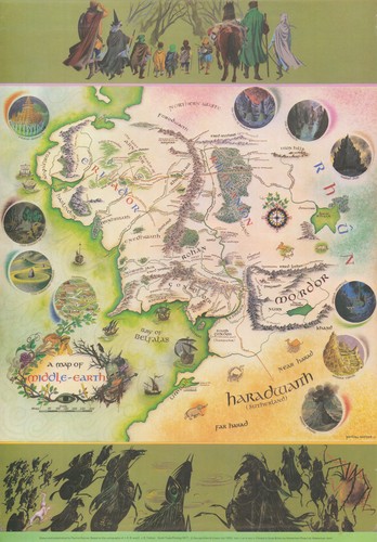 Map middle earth by - map, middle-earth