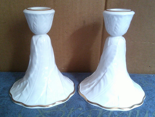 Pair white and - of, gold